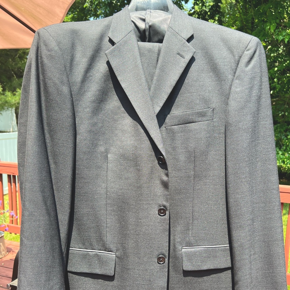 Gray 3 button suit